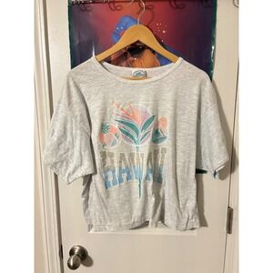 Stanley Michaels Resort Wear Hawaii Graphic T Shirt Women's 80s Short Sleeve Top